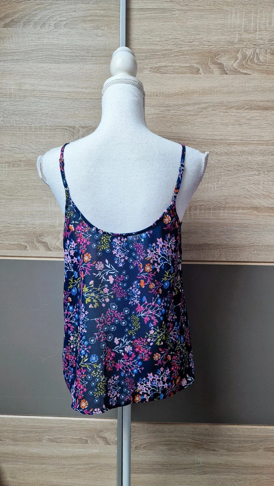 Bleu bonheur floral sheer tank top Size 38 – photo 4